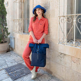 תיק גב איכותי ומרופד למחשב נייד 15.6 אינץ הדמייה אישה 