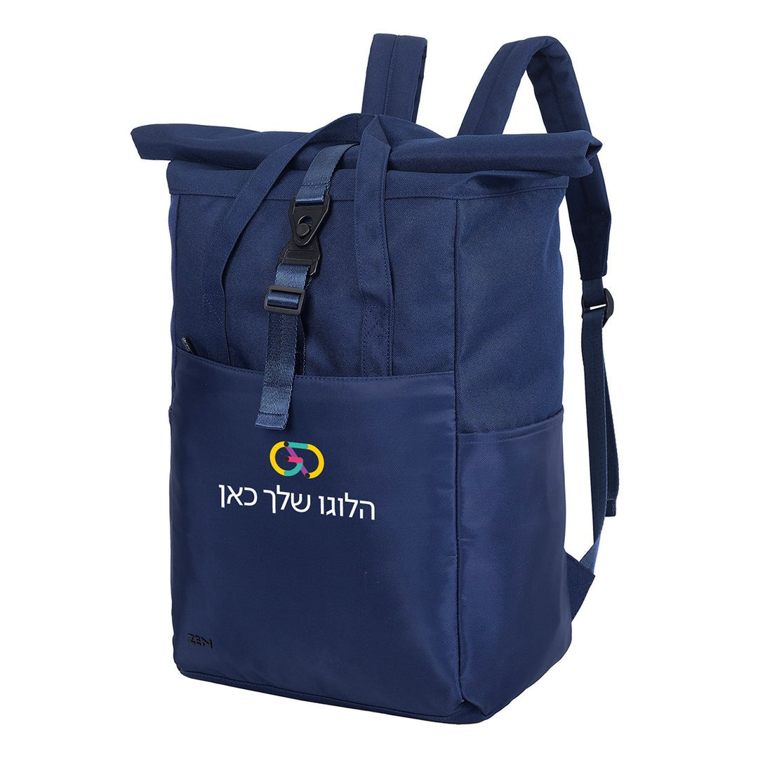 תיק גב איכותי ומרופד למחשב נייד 15.6 אינץ כחול