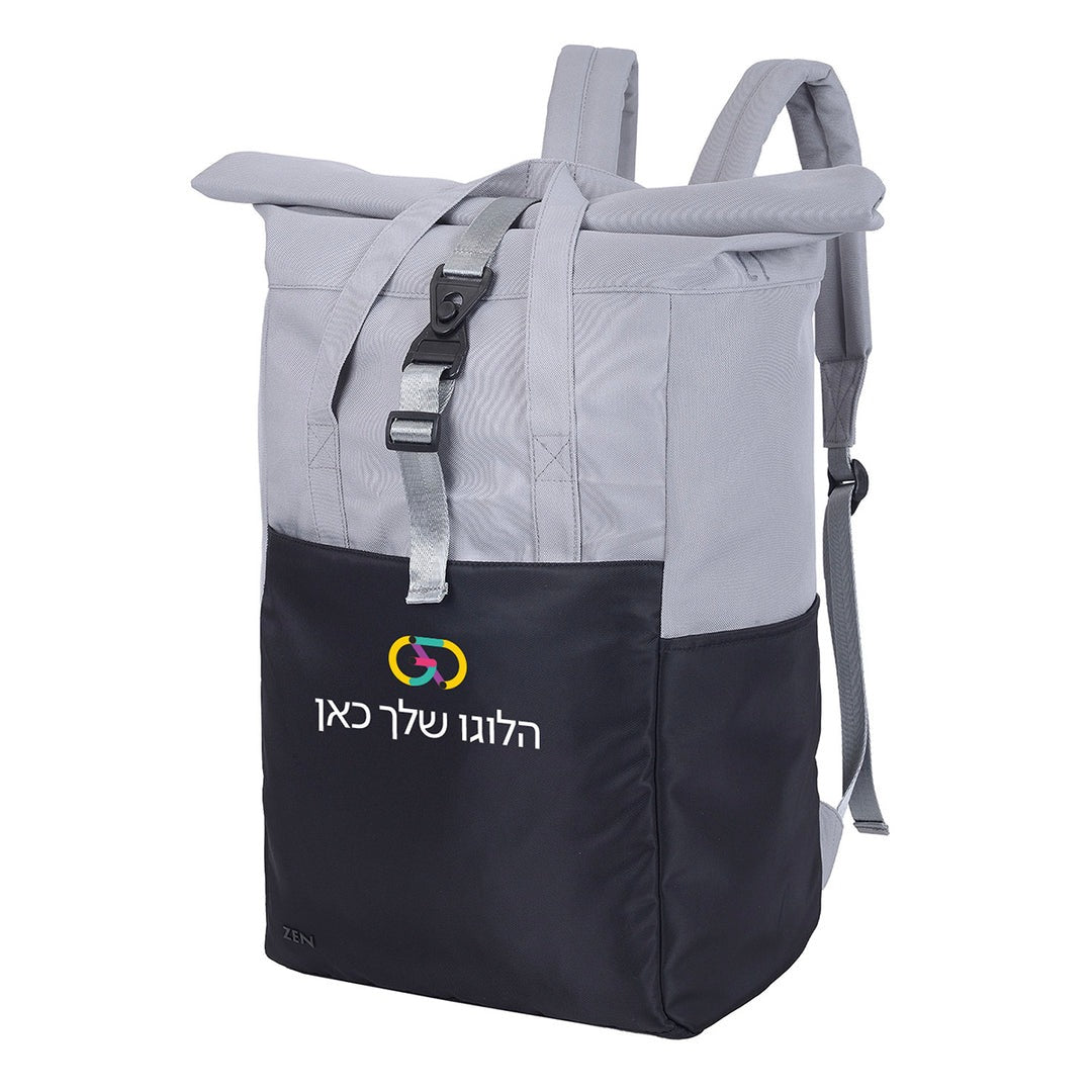 תיק גב איכותי ומרופד למחשב נייד 15.6 אינץ אפור