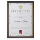 מסגרת לתעודה A4 בעיצוב יוקרתי - זהב