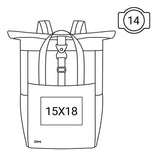 תיק גב איכותי ומרופד למחשב נייד 15.6 אינץ
