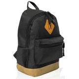 תיק גב בעיצוב קלאסי מבד קורדורה - שחור 