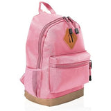 תיק גב בעיצוב קלאסי מבד קורדורה - ורוד