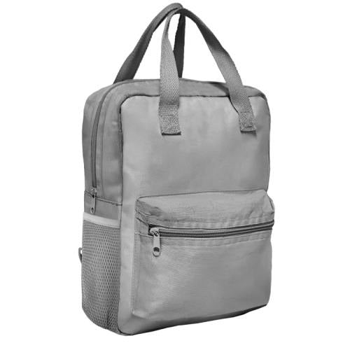 תיק גב מעוצב מבד קורדורה - אפור