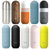 ORB בקבוק תרמי "קפסולה" נירוסטה חם/קר 420 מ"ל עם מכסה שמשמש ככוס מבית ASOBU