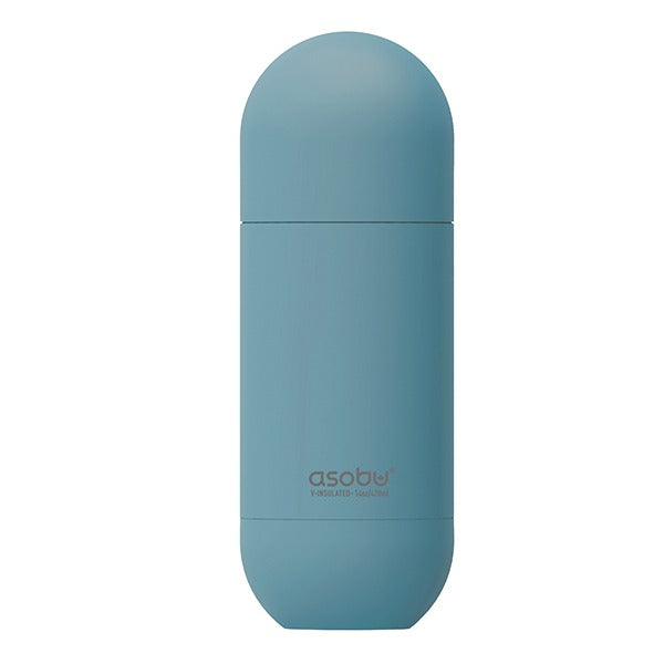 ORB בקבוק תרמי "קפסולה" נירוסטה חם/קר 420 מ"ל עם מכסה שמשמש ככוס מבית ASOBU