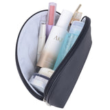 תיק איפור PVC - פנינה שחור פתוח