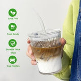 כוס זכוכית בעיצוב רטרו 400 מ”ל – קאפלה