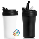 כוס תרמית עם קש