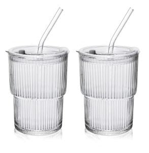 כוס זכוכית בעיצוב רטרו 400 מ”ל – קאפלה