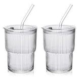 כוס זכוכית בעיצוב רטרו 400 מ”ל – קאפלה