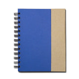 מחברת ספירלה עם דבקיות ועט תואם כחול