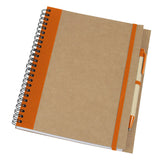 מחברת ספירלה עם עט תואם A5 כתום