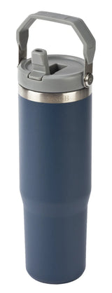 כוס תרמית 1 ליטר עם פיה נשלפת כחול כהה