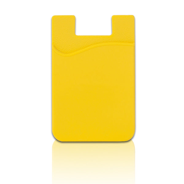 כיס סיליקון לגב הטלפון  צהוב