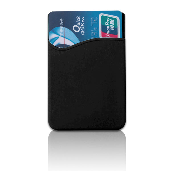 כיס סיליקון לגב הטלפון  שחור