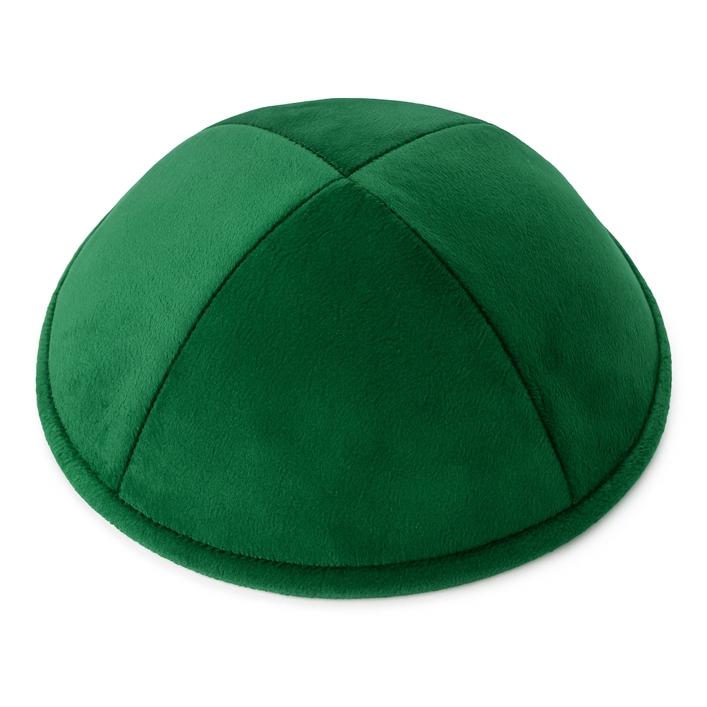 כיפה קטיפה - ירוק