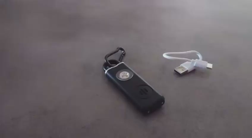 פנס אזעקה נייד עם 2 מצבי תאורה סרטון