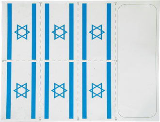 קעקוע דגל ישראל סט 6 יחידות