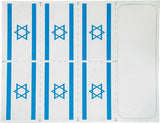 קעקוע דגל ישראל סט 6 יחידות