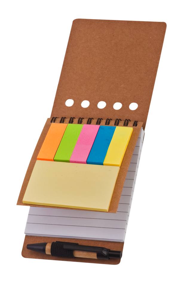 מחברת ספירלה אקולוגית A6 כריכה קשה עם עט פתוח