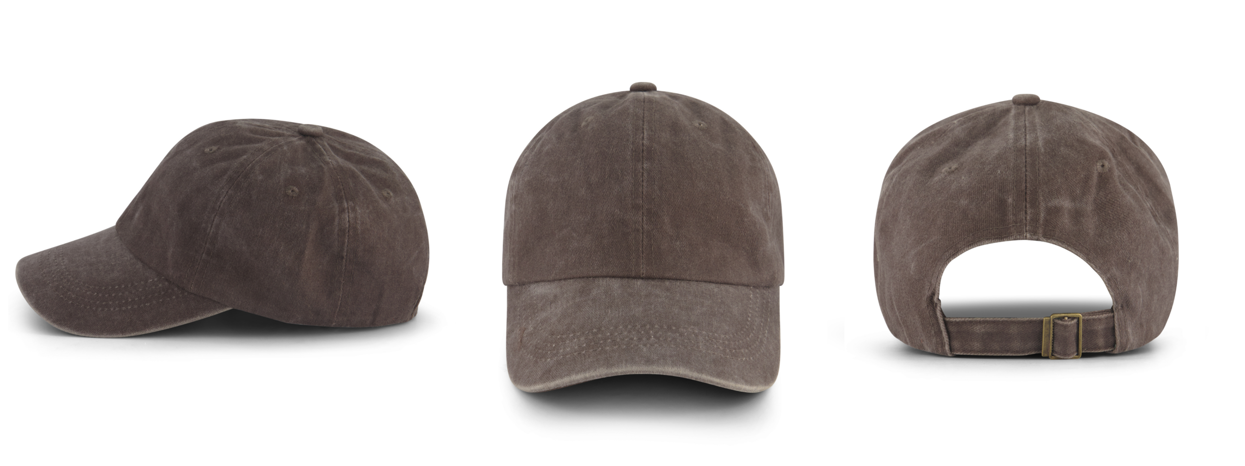 כובע סטון ווש טבעי אפור