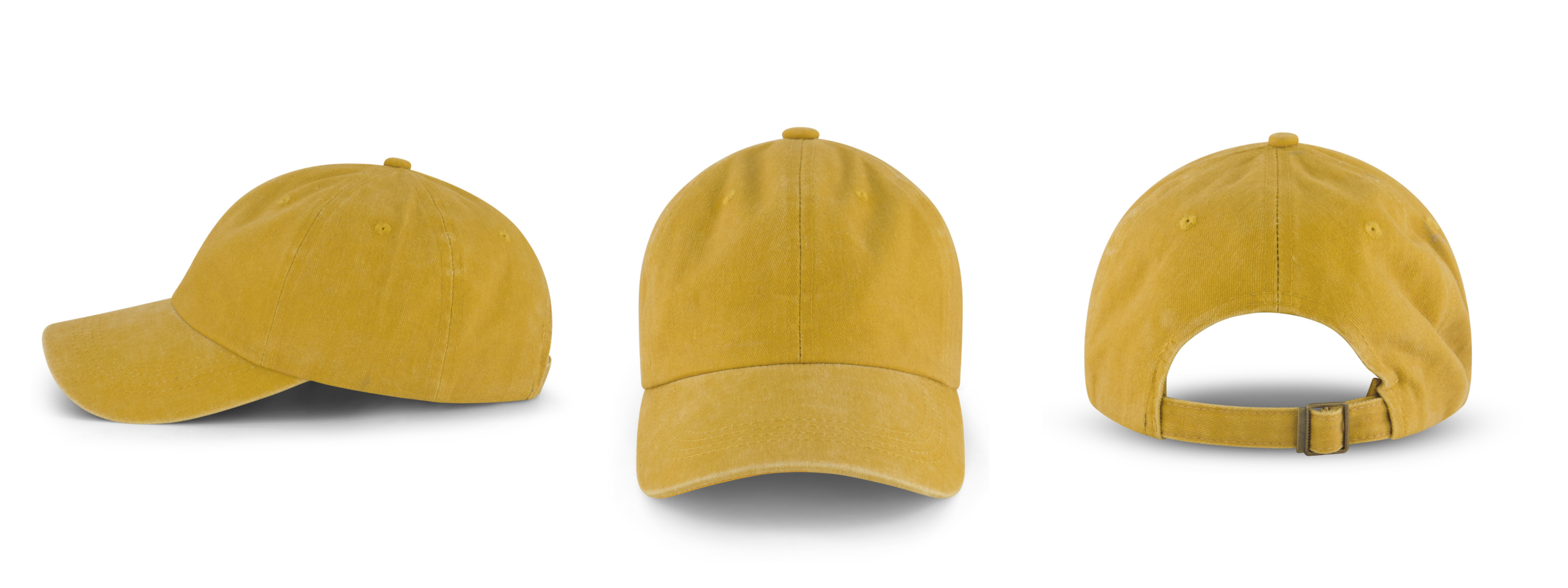 כובע סטון ווש טבעי חרדל