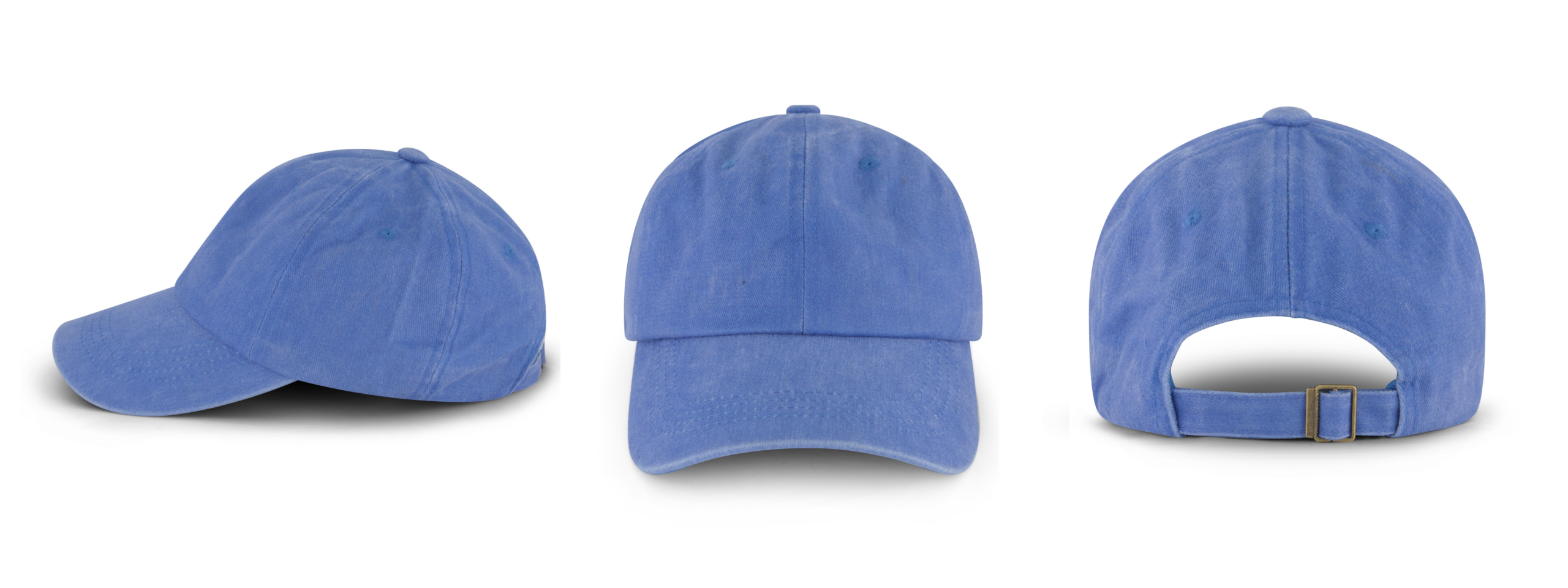 כובע סטון ווש טבעי כחול בהיר