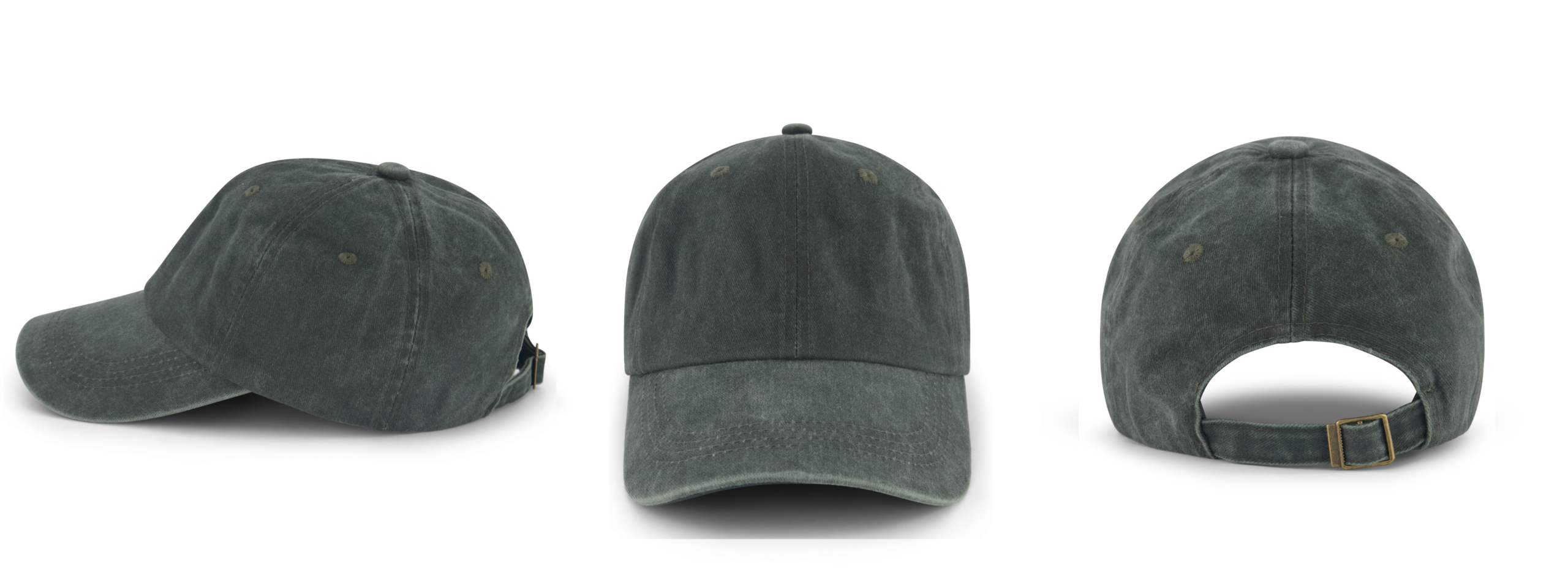 כובע סטון ווש טבעי אפור