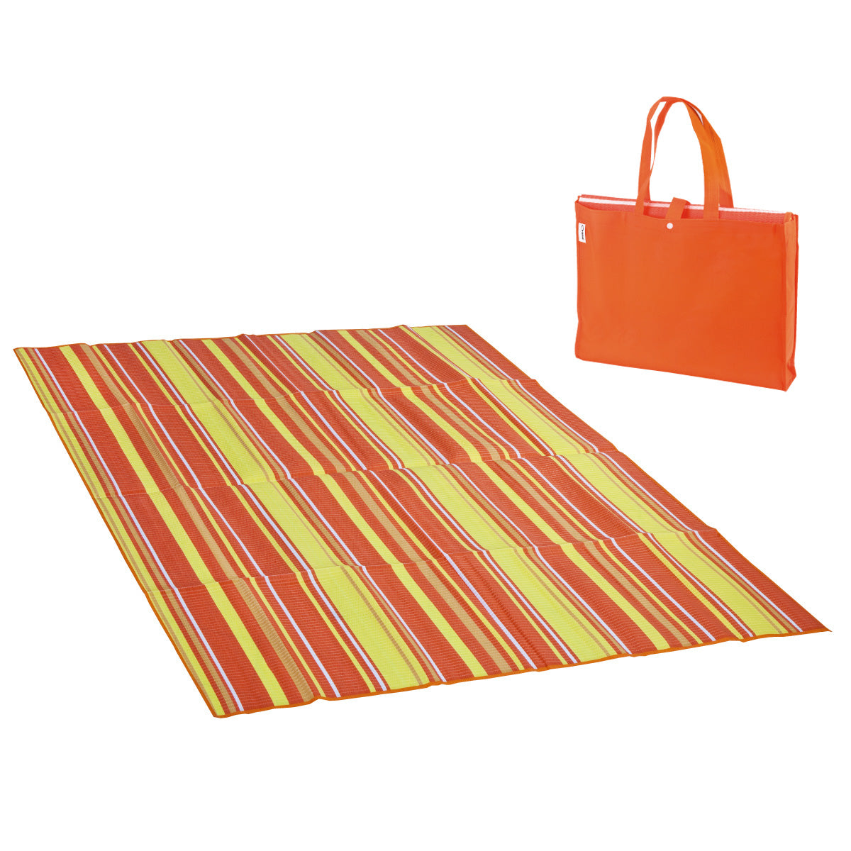 מחצלת זוגית -  פסים כתום