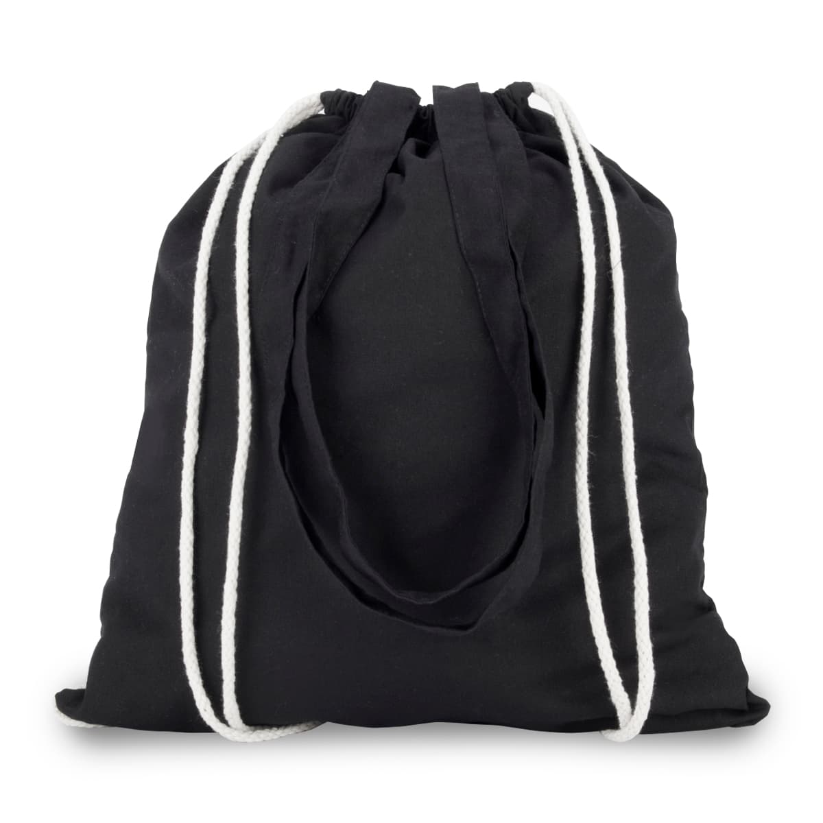 תיק שרוך כותנה עם ידיות - תיק שרוך משולב תיק צד