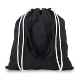 תיק שרוך כותנה עם ידיות - תיק שרוך משולב תיק צד