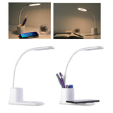 מנורת שולחן עם מטען ומעמד