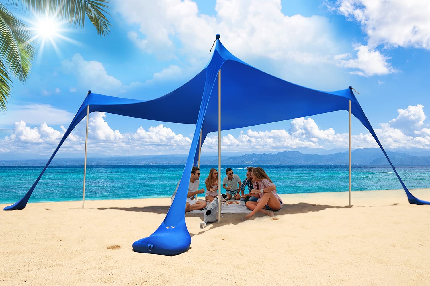 ציליית חוף 4 מוטות