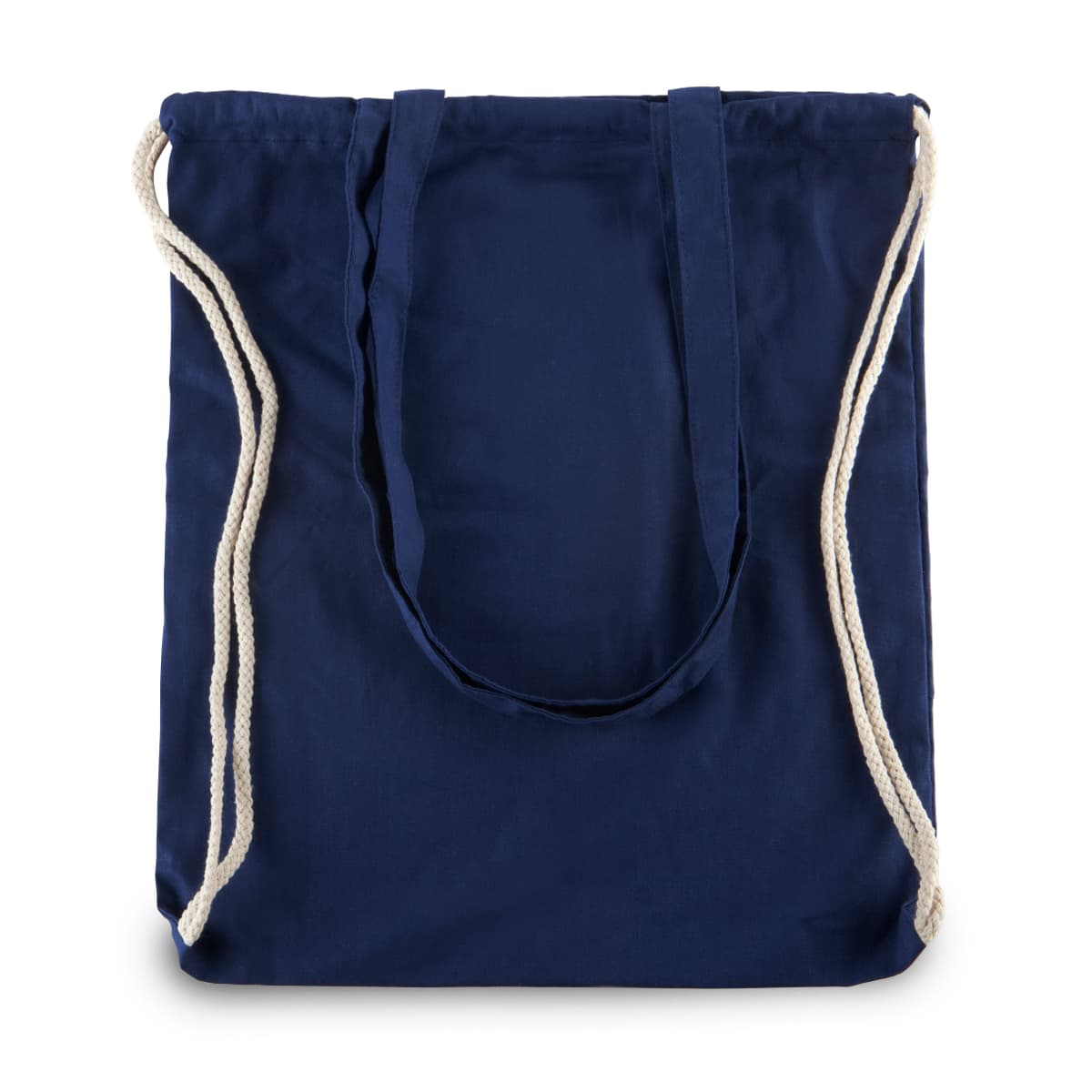 תיק שרוך כותנה עם ידיות - תיק שרוך משולב תיק צד