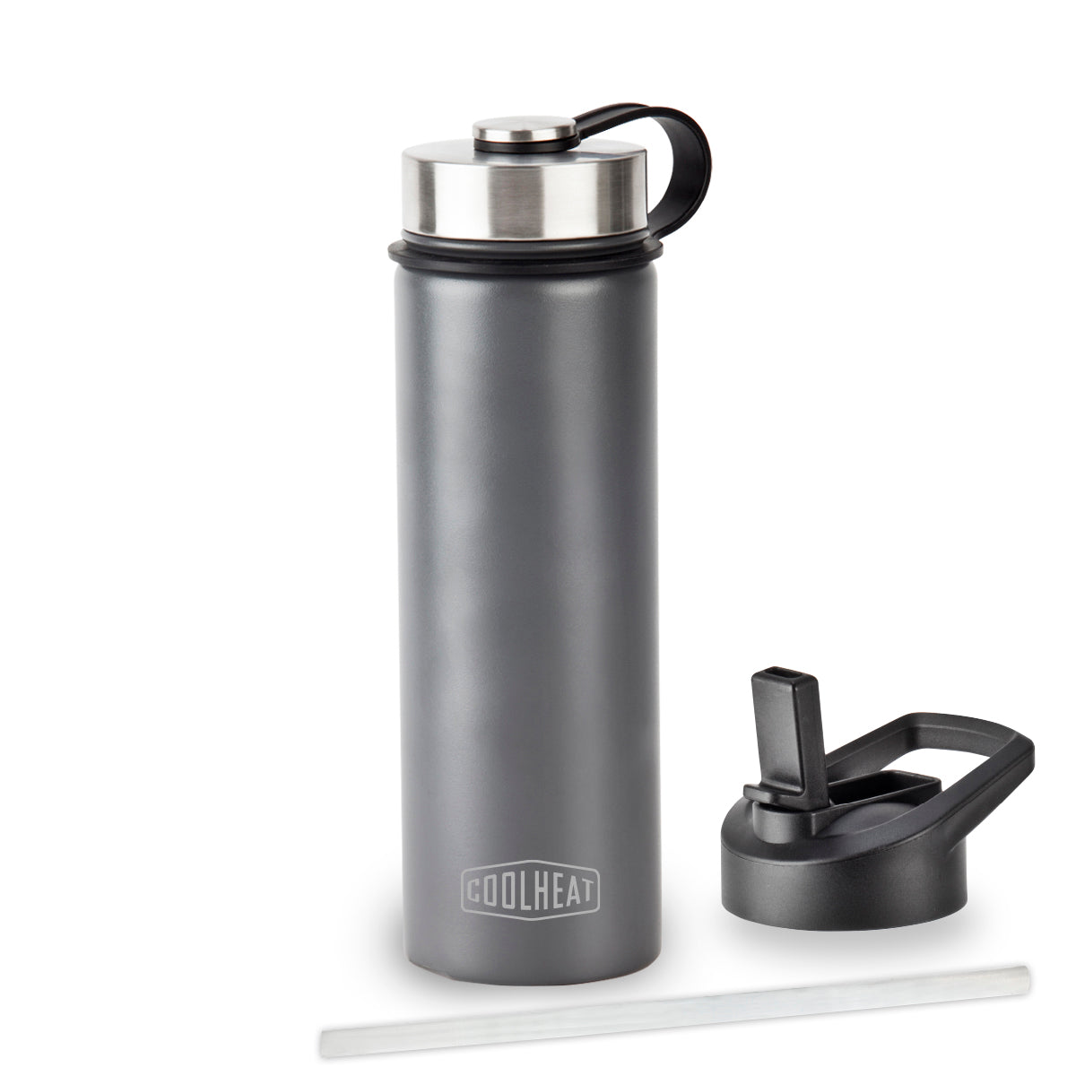 בקבוק תרמי מנירוסטה 600 מ"ל שתי פיות - Cool Heat