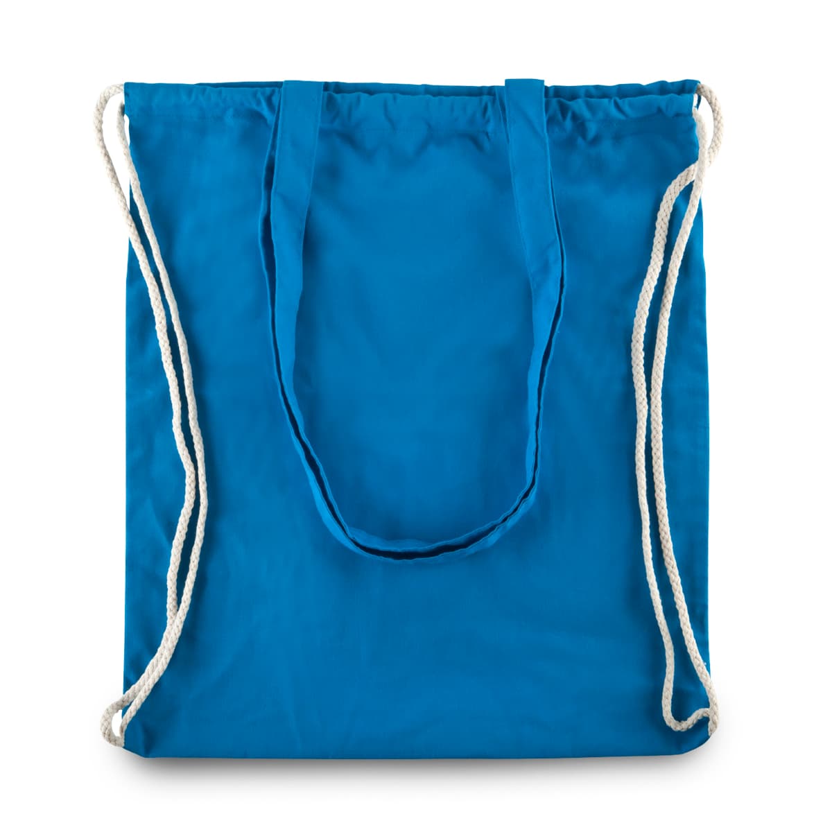 תיק שרוך כותנה עם ידיות - תיק שרוך משולב תיק צד