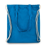 תיק שרוך כותנה עם ידיות - תיק שרוך משולב תיק צד