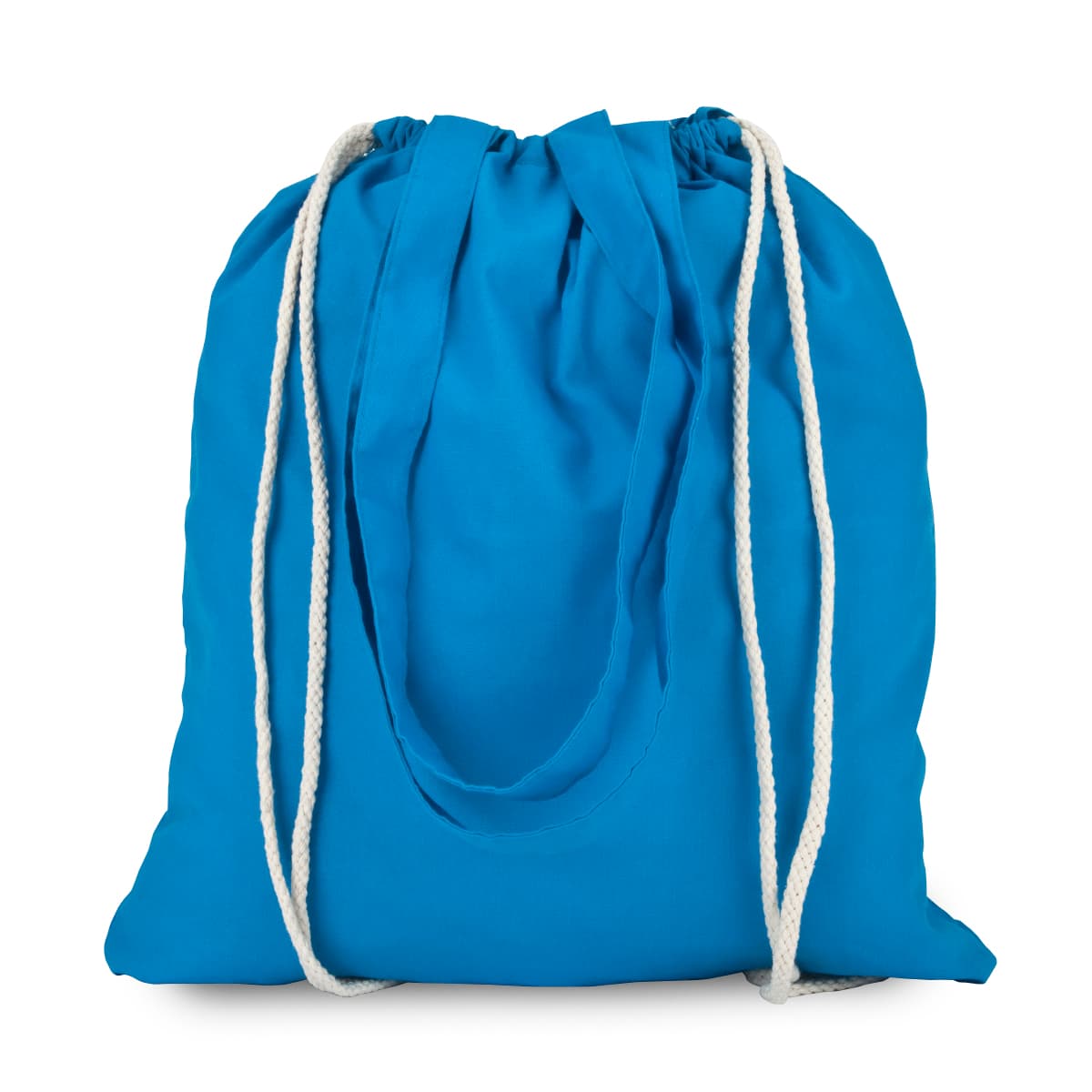 תיק שרוך כותנה עם ידיות - תיק שרוך משולב תיק צד