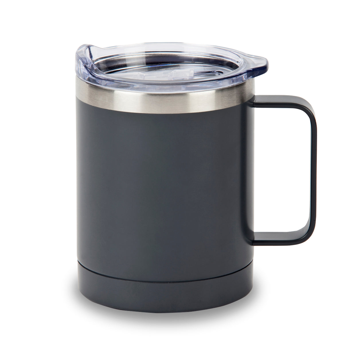 כוס תרמית עם ידית אחיזה שחור