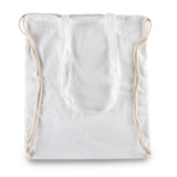 תיק שרוך כותנה עם ידיות - תיק שרוך משולב תיק צד