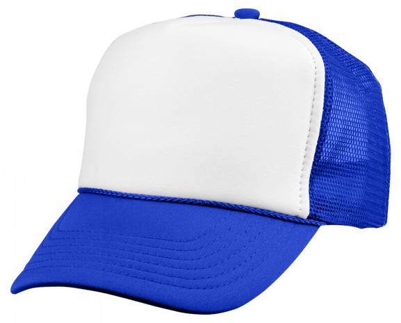 כובע רשת כחול לבן