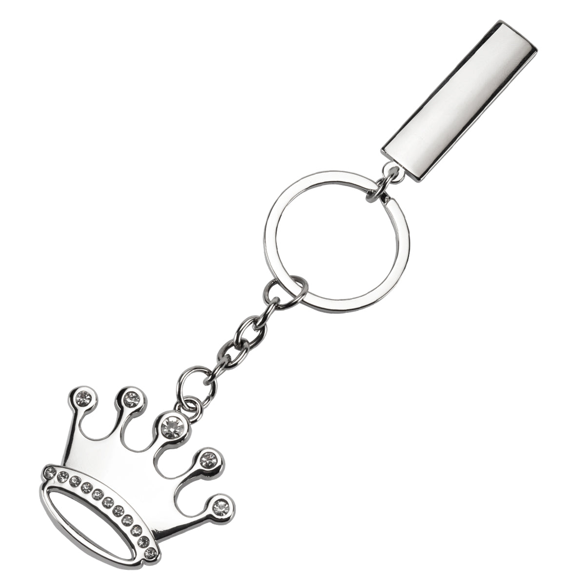 מחזיק מפתחות כתר עם לוחית