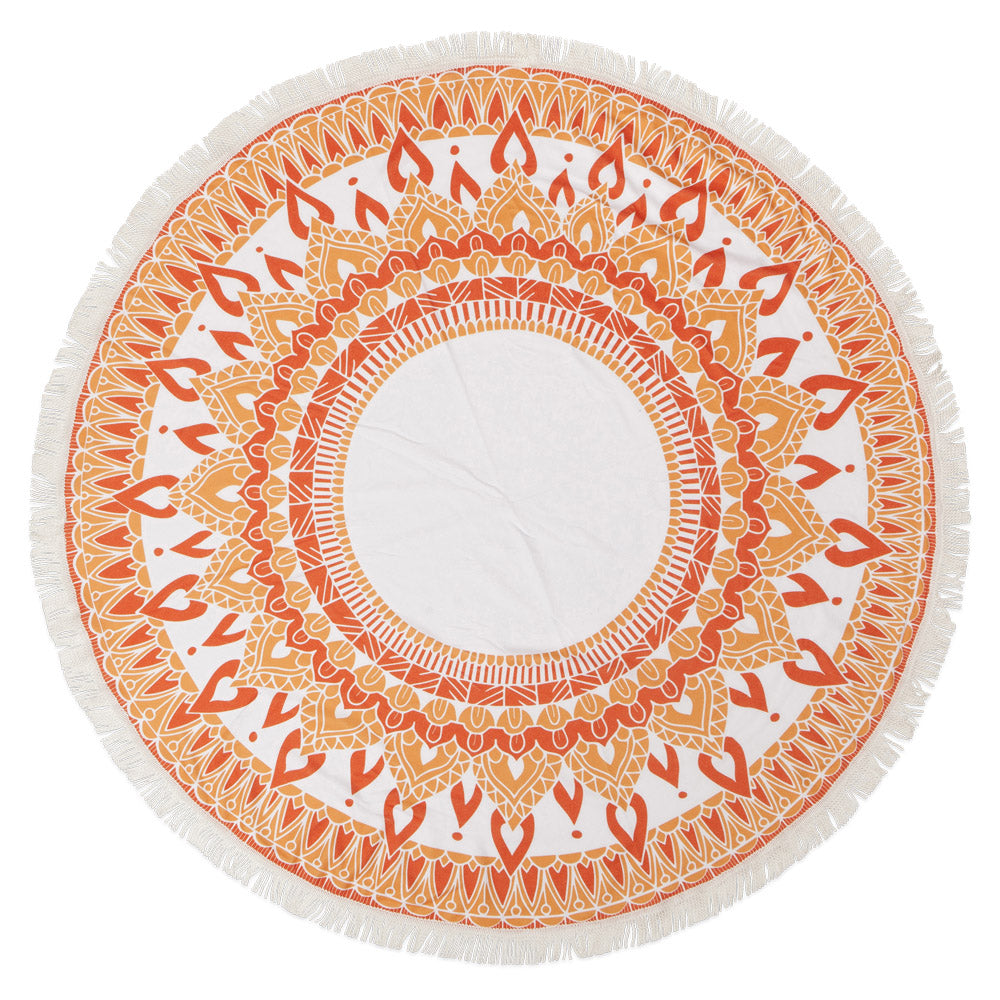 מגבת חוף כתומה