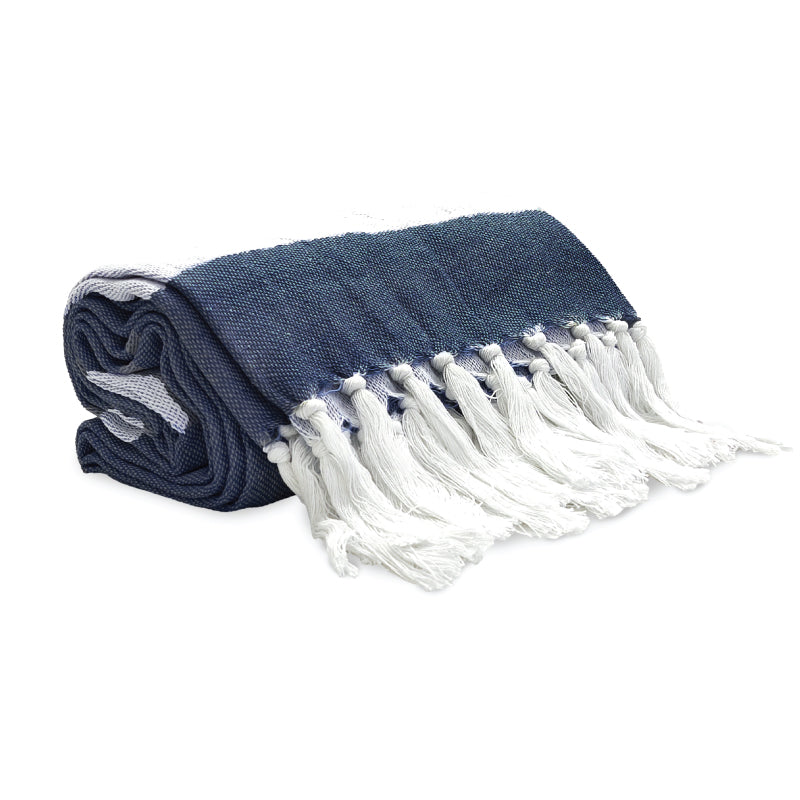 מגבת חוף בד טורקי כחול