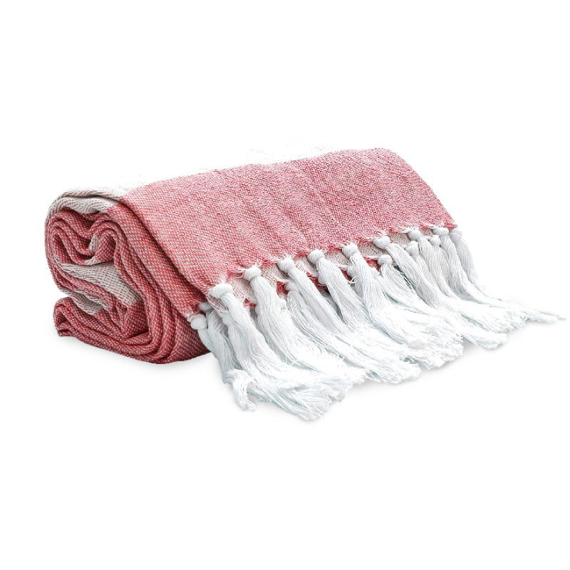 מגבת חוף בד טורקי ורוד