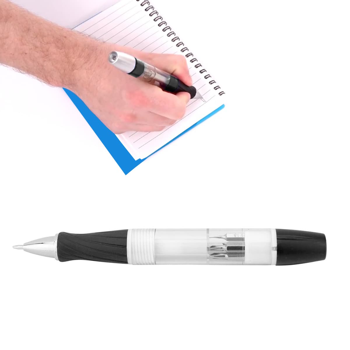 פנס עט, תאורת LED, 4 מברגים