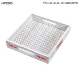 מגש מרובע מעץ