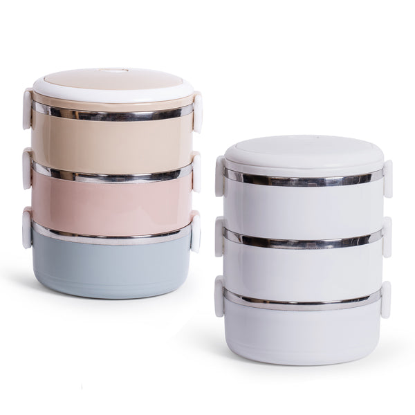 קופסת אוכל תרמית 3 קומות
