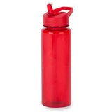 בקבוק עם קשית אדום